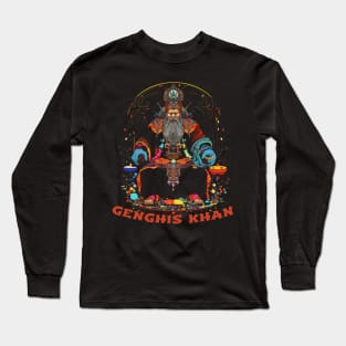 Genghis Khan King of the World Long Sleeve T-Shirt